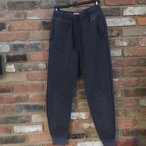 Hollister stonewashed grey joggers